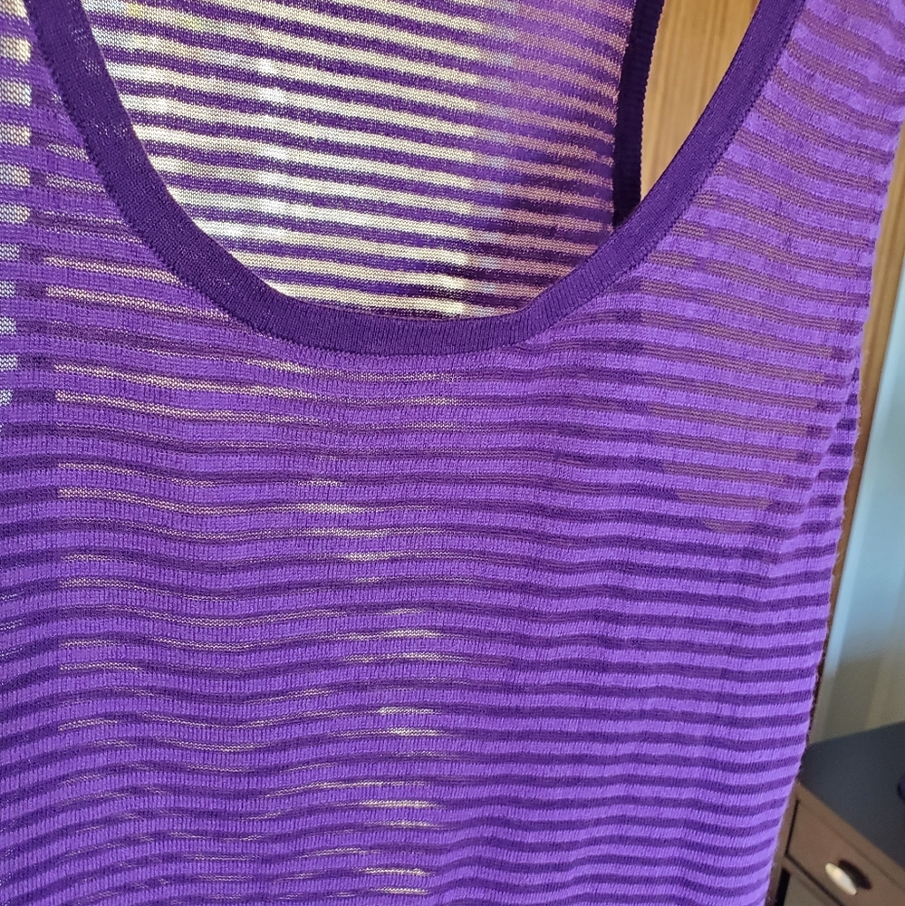 Trina Turk peekaboo racerback tank.